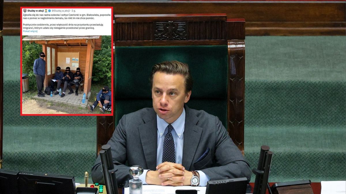 Migranci na Podlasiu. Mieszkańcy Czerlonki w strachu. Bosak komentuje