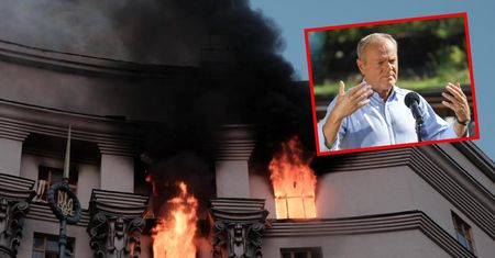 Tusk reaguje po tym, jak Rosja uderzyła w siedzibę ukraińskiego rządu