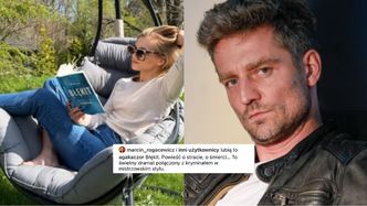 Agnieszka Kaczorowska reklamuje powieść o "stracie, która nigdy nie mija". Marcin Rogacewicz LUBI TO