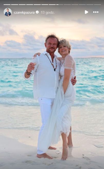 Pazurowie odnowili przysięgę małżeńską na Malediwach