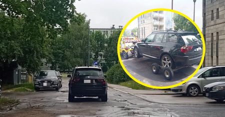 Zaparkował BMW na środku ulicy. Natychmiastowa reakcja służb