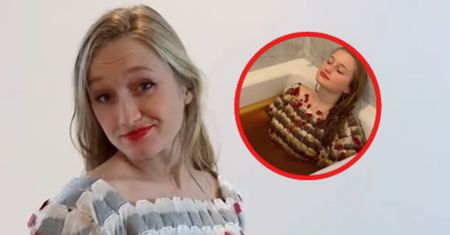 Zrobiła koszulkę z torebek herbaty. Zaparzyła ją, wchodząc do wanny z gorącą wodą