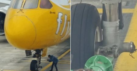 Obserwatorzy wstrzymali oddech. Lądował bez koła z 300 pasażerami na pokładzie