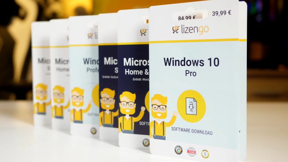 Nielegalne klucze Microsoft Office i Windows w niemieckich supermarketach (fot. YouTube @ lizengo)