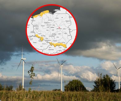 IMGW ostrzega przed silnym wiatrem w kilku województwach