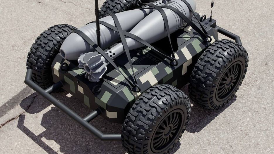 Ratel S z pociskami moździerzowymi.