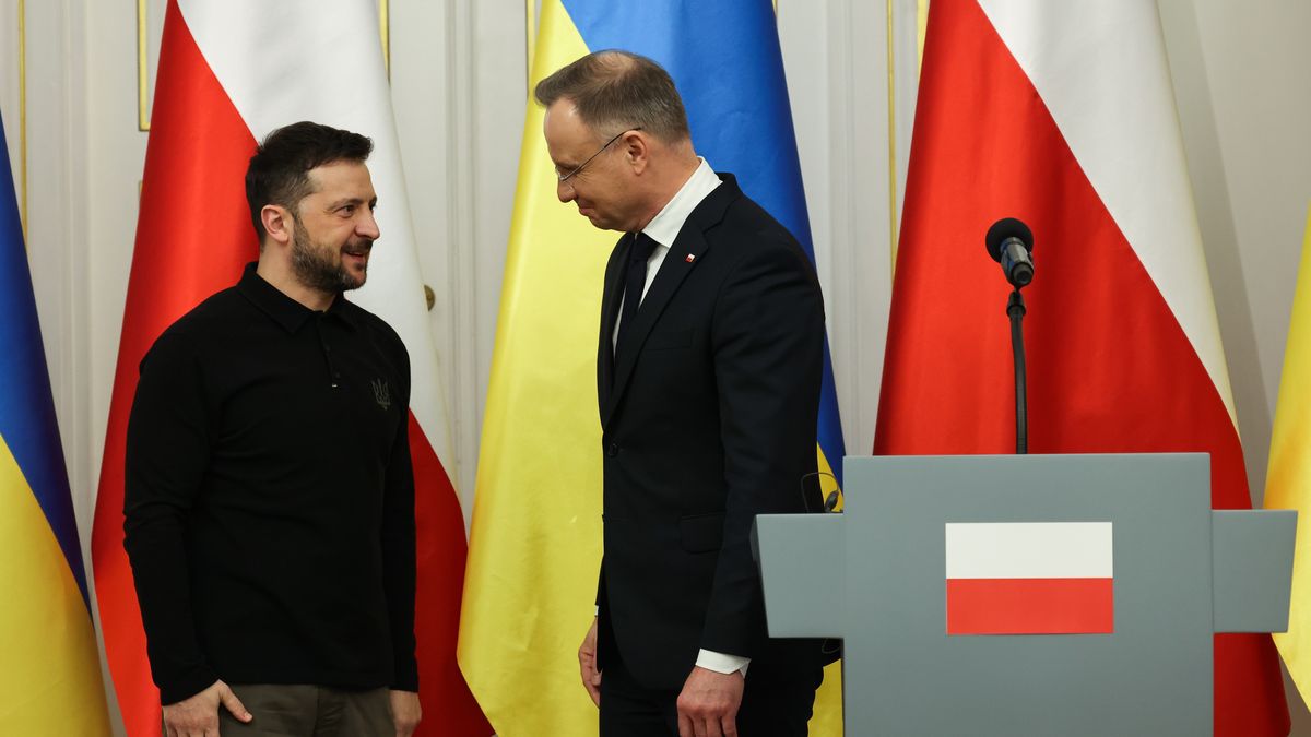 Andrzej Duda i Wołodymyr Zełenski