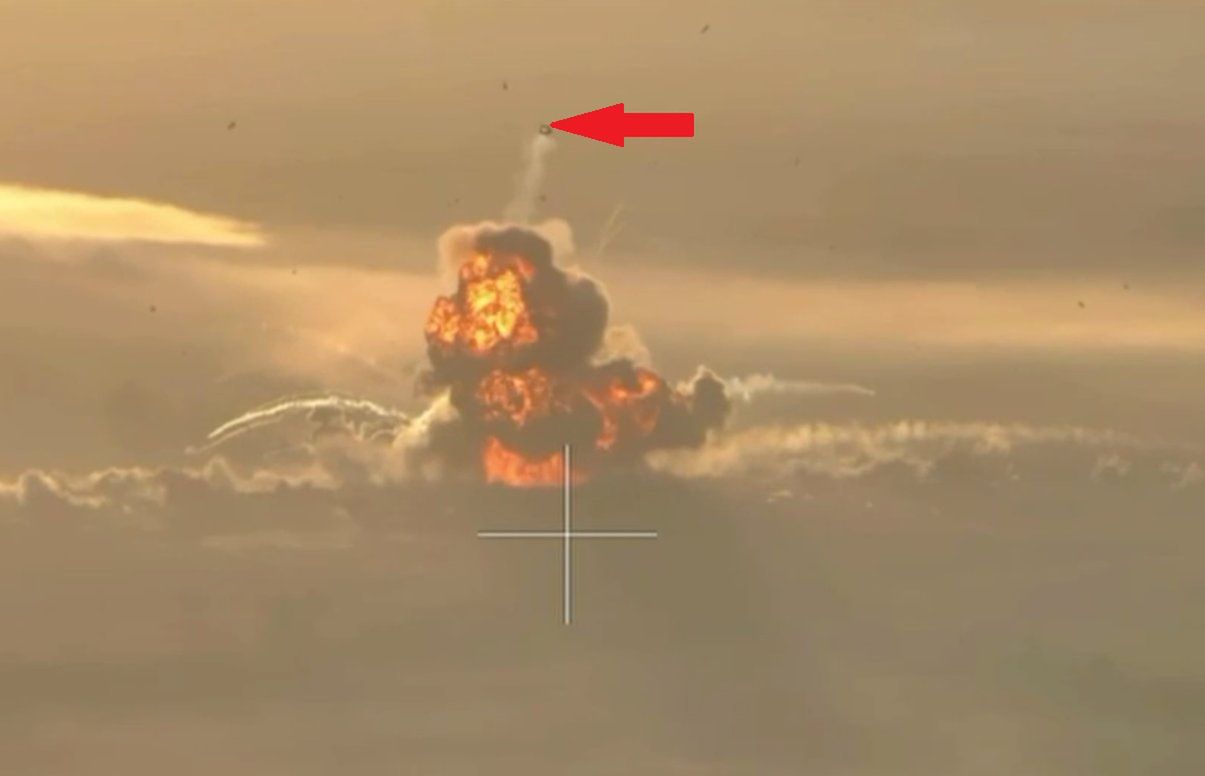 Russian tank turret reaches record heights after massive blast