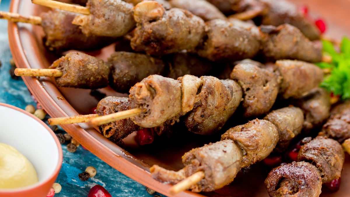 Grilowane serca drobiowe