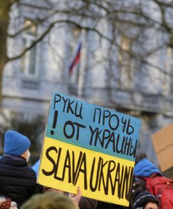 Demonstracja przed ambasadą Rosji. Protestowały dziesiątki kobiet