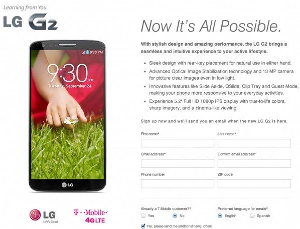 lg g2 smartfon oferta t-mobile