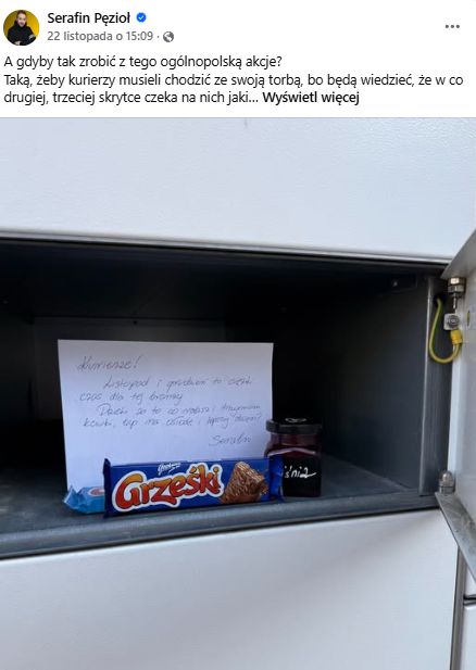 Oto co zostawił kurierowi Inpost.