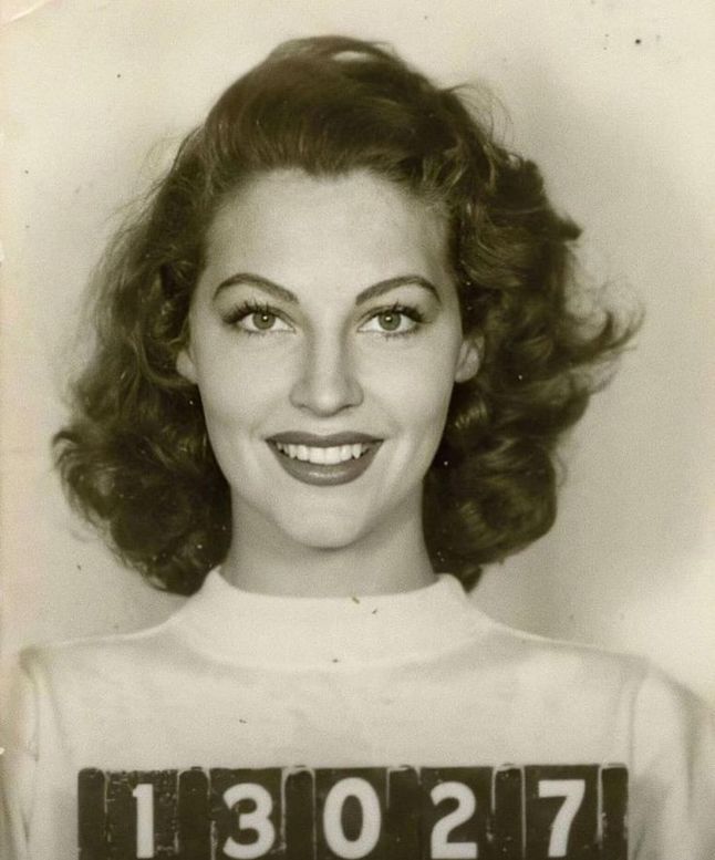 Ava Gardner w wieku 19 lat sfotografowana do kwestionariusza zatrudnienia w MGM