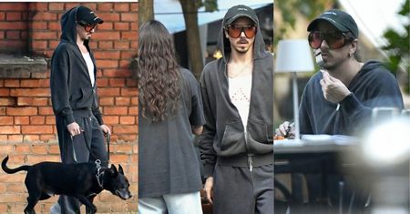 Chcący pozostać incognito Michał Szpak PAŁASZUJE lunch z koleżanką i psem, a później ładuje się do BMW za PÓŁ MILIONA ZŁOTYCH (ZDJĘCIA)