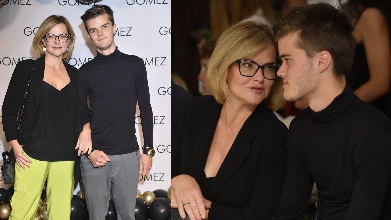 Monika Richardson z synem,Tomaszem Malcolmem