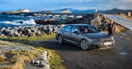Audi A8 po liftingu to auto dla Bonda, nie Transportera. Pojechałem nim na drogę z "No Time to Die"