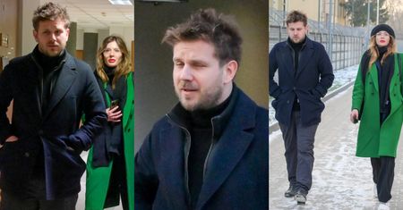 Antoni Królikowski i Izabela opuszczają sąd po usłyszeniu przez aktora wyroku SKAZUJĄCEGO. Jego miny mówią same za siebie... (ZDJĘCIA)