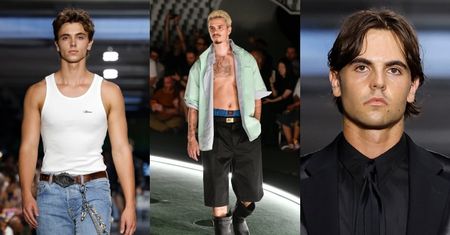 "Nepo synowie" zawładnęli wybiegiem w Paryżu: pociechy Britney Spears, Romeo Beckham… (ZDJĘCIA)