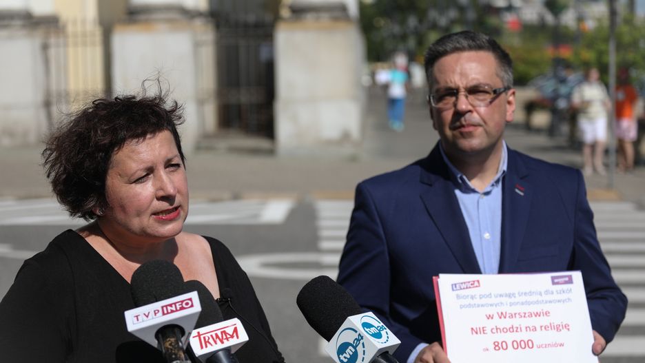 Warszawa. Konferencja warszawskiej Lewicy na temat religii w szkolach 