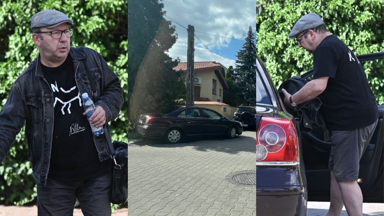 Zbigniew Zamachowski zatrzymał samochód na skrzyżowaniu