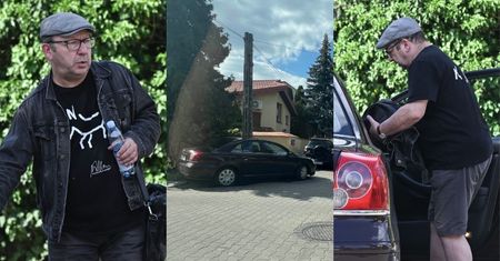 Zbigniew Zamachowski pognał do studia radiowego, pozostawiając auto na skrzyżowaniu (ZDJĘCIA)