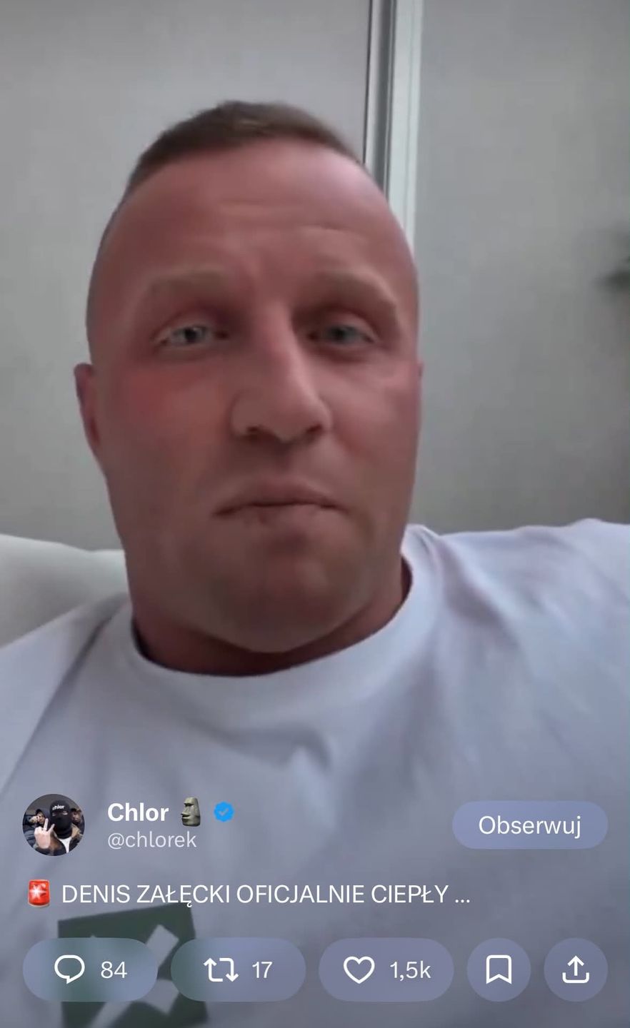 Denis Załęcki operacyjnie rozjaśnił sobie oczy