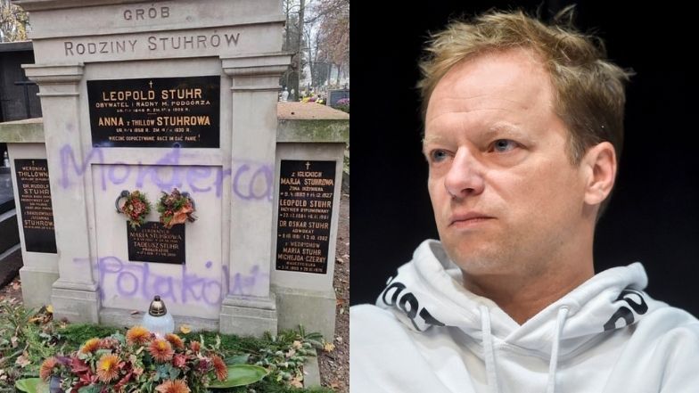 Zdewastowano rodzinny grób Macieja Stuhra