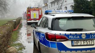 Moszna: Pożar w stadninie koni. Ewakuowano ponad 20 zwierząt