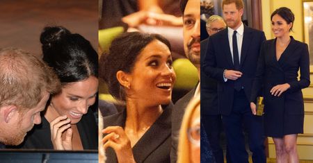 Meghan Markle eksponuje szczupłe nogi i ukulturalnia się z mężem w teatrze (ZDJĘCIA)