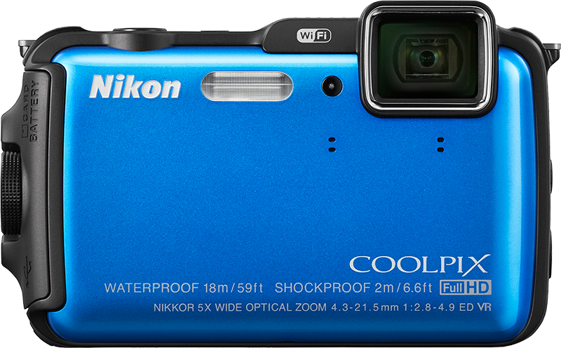 Nikon Coolpix AW120 można obsługiwać ruchem, na przykład przechylając aparat