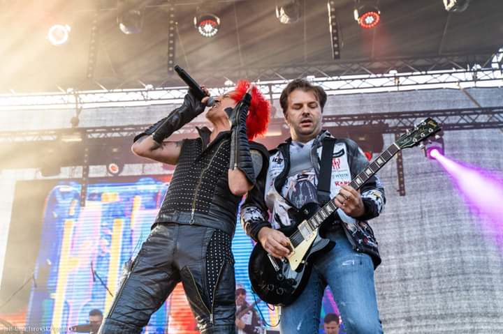Michał Drabarek i Michał Wiśniewski na koncercie