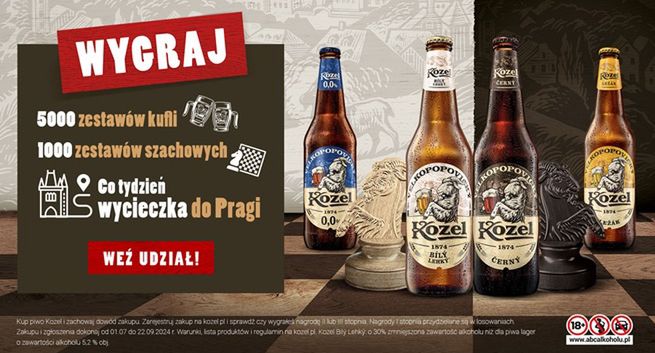 "Czech Mate" - rusza paragonowa loteria Kozel