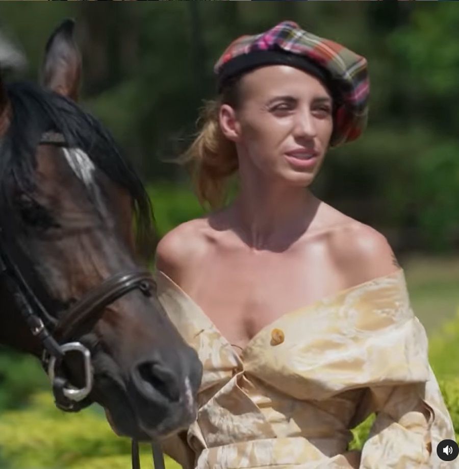 Marianna Schreiber podczas sesji w "Top Model" 