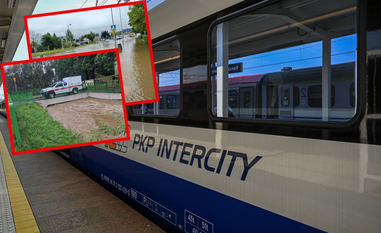 "Woda cały czas idzie". Turyści ewakuowani, pociągi wstrzymane