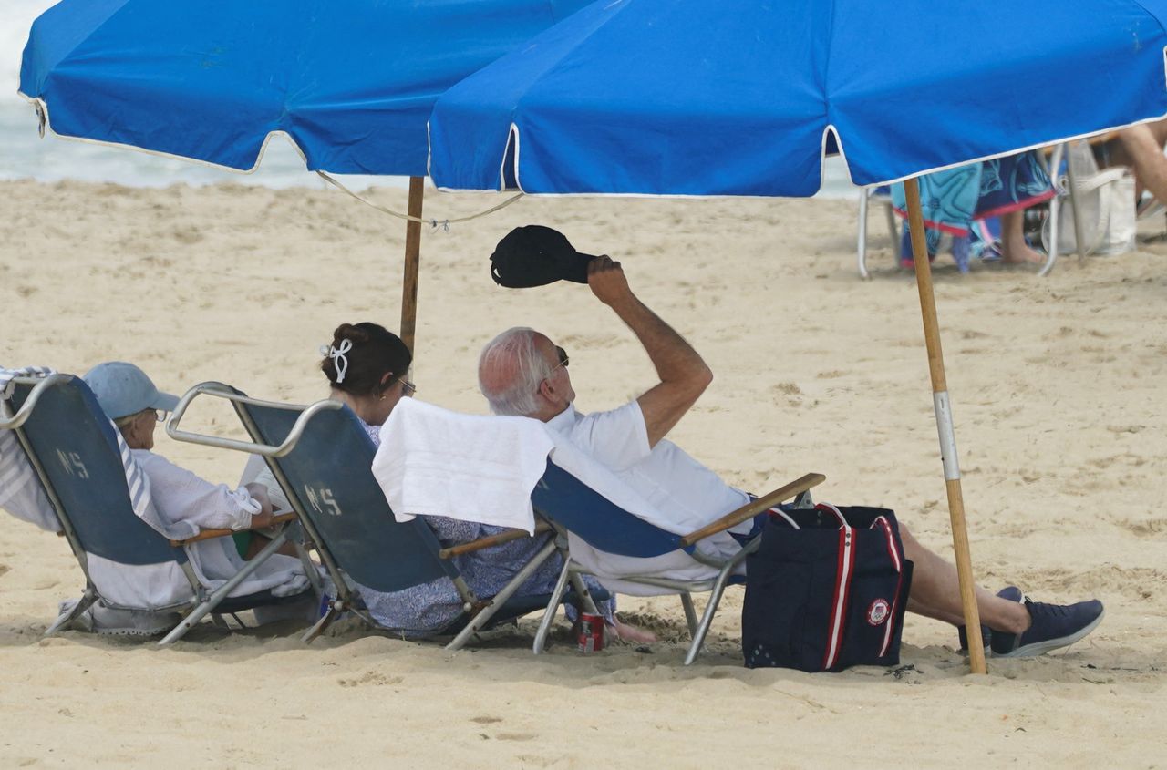 Joe Biden caught on the beach