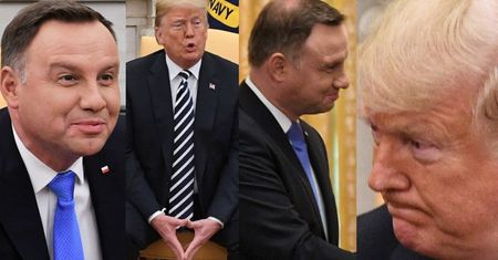 Pojedynek na miny w Białym Domu: Duda czy Trump? (ZDJĘCIA)
