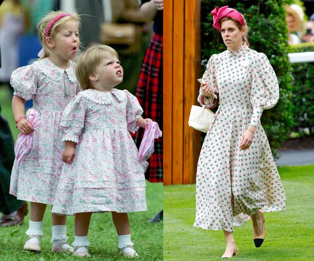 Księżniczka Beatrice i księżniczka Eugenie na Royal Ascot w 1992 r.