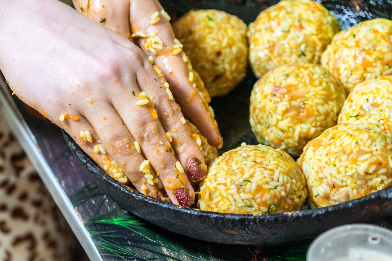 Rice and vegetable leftover cutlets