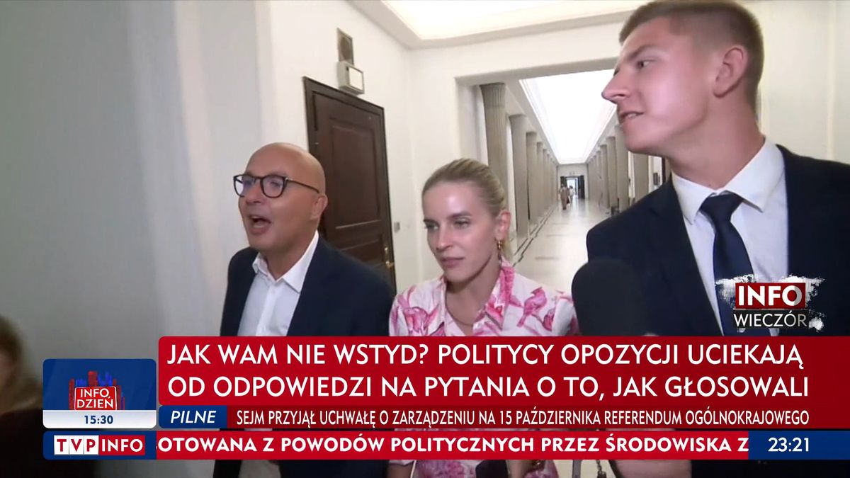 Poseł Kropiwnicki (PO) ma stały tekst do wysłanników TVP Info