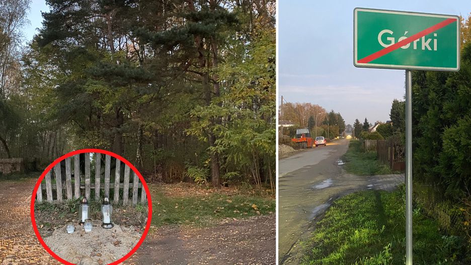 Znicze w miejscu tragedii