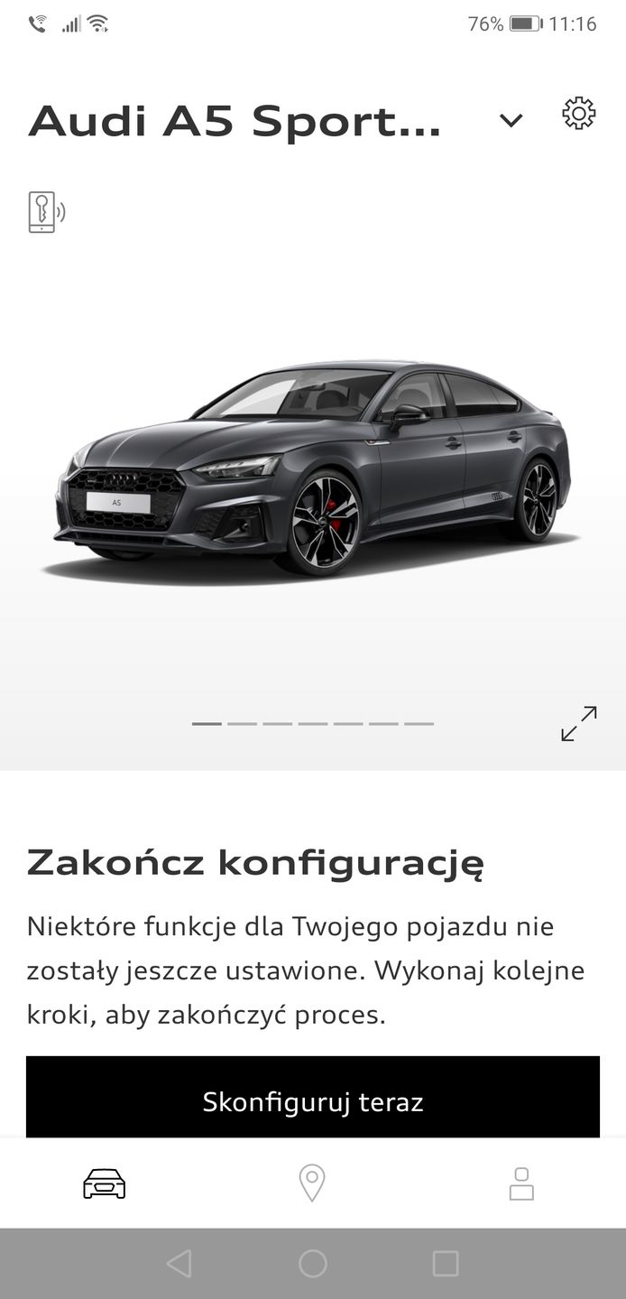 Audi A5 Sportback: Aplikacja MyAudi, wirtualny kokpit i Android Auto 4