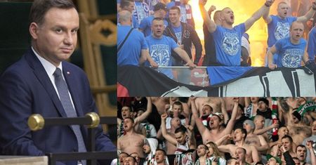 Kibice Legii i Lecha wspólnie wygwizdali prezydenta Andrzeja Dudę!