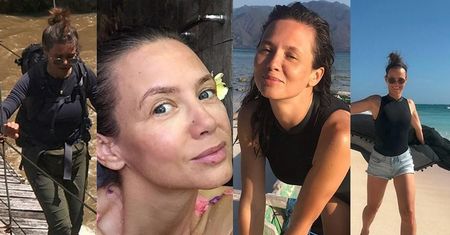 Wakacje Kingi Rusin: selfie z waranem z Komodo, pozowanie bez makijażu i pływanie z rekinem (ZDJĘCIA)