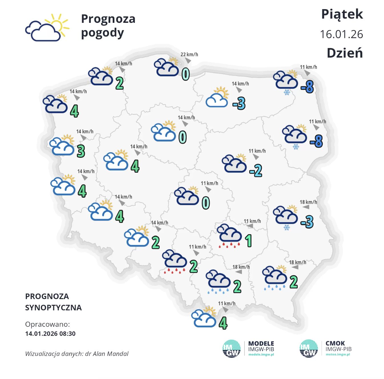 Prognoza pogody na piątek