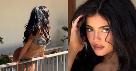 Kylie Jenner kusi w srebrnym bikini. Jest ogień? (ZDJĘCIA)