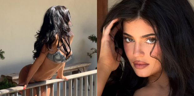 Kylie Jenner kusi w srebrnym bikini. Jest ogień? (ZDJĘCIA)