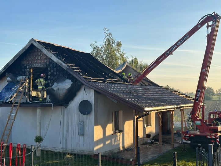 Pożar domu