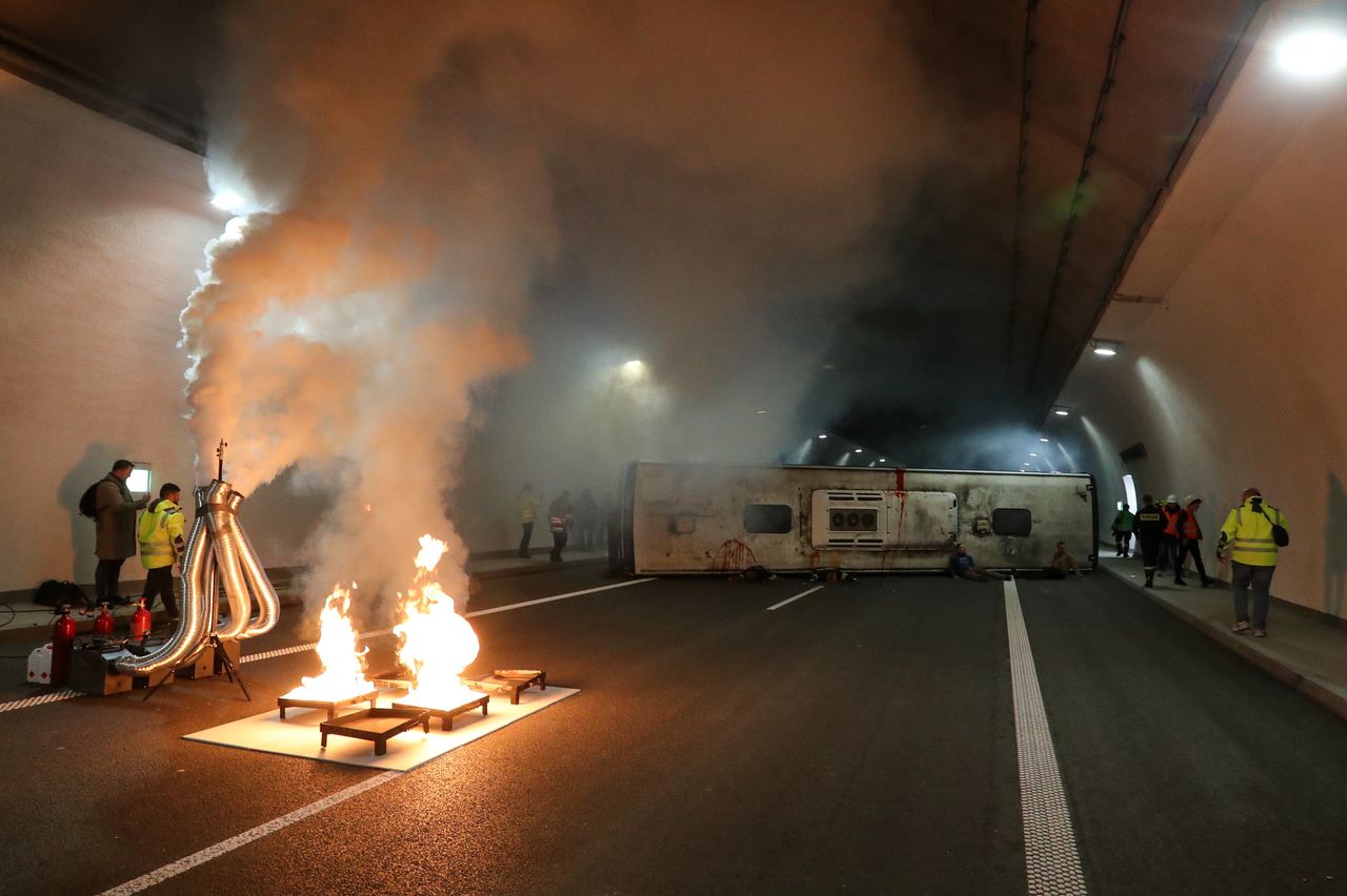 Tunel na Zakopiance może już od soboty. W obiekcie odbyły się ćwiczenia