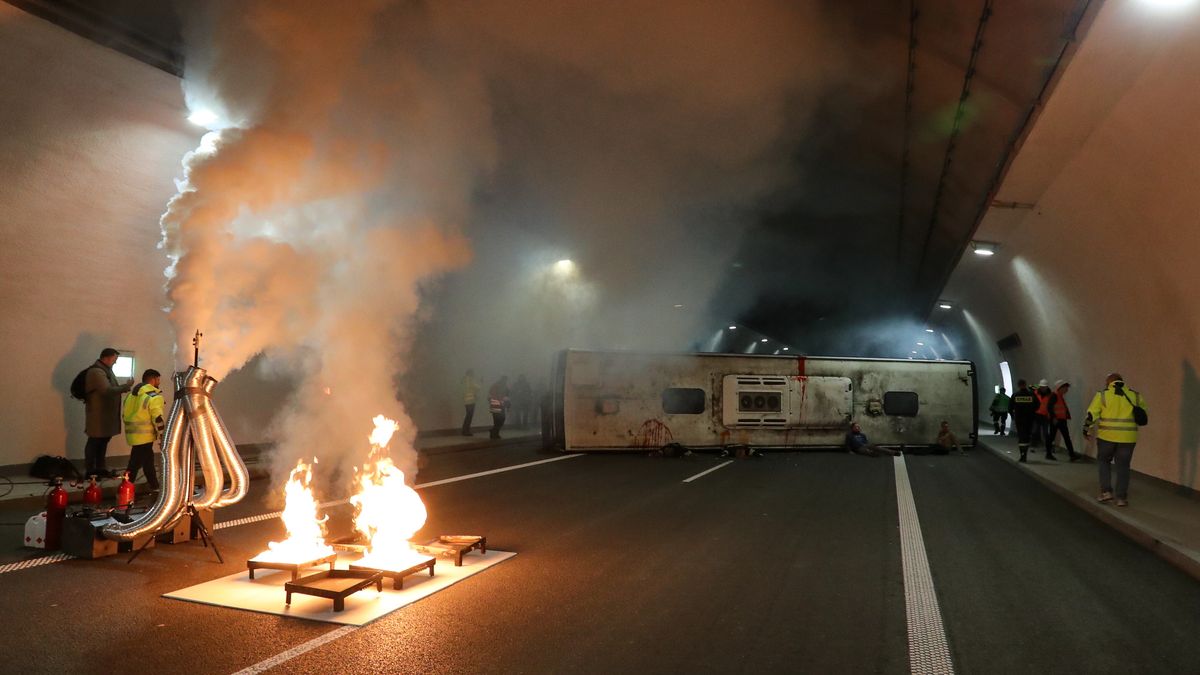 Ćwiczenia w tunelu na zakopiance