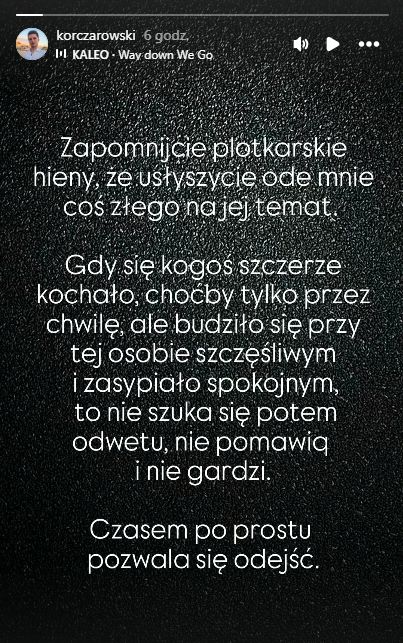 Oświadczenie Piotra Korczarowskiego